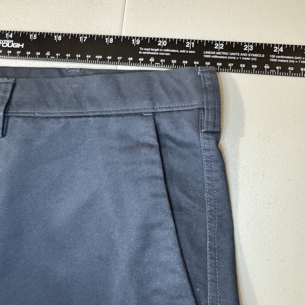 NWT Haggar Repreve Eco Blue Flat Front Shorts HS10430 Men's Size 44 - Picture 4 of 5